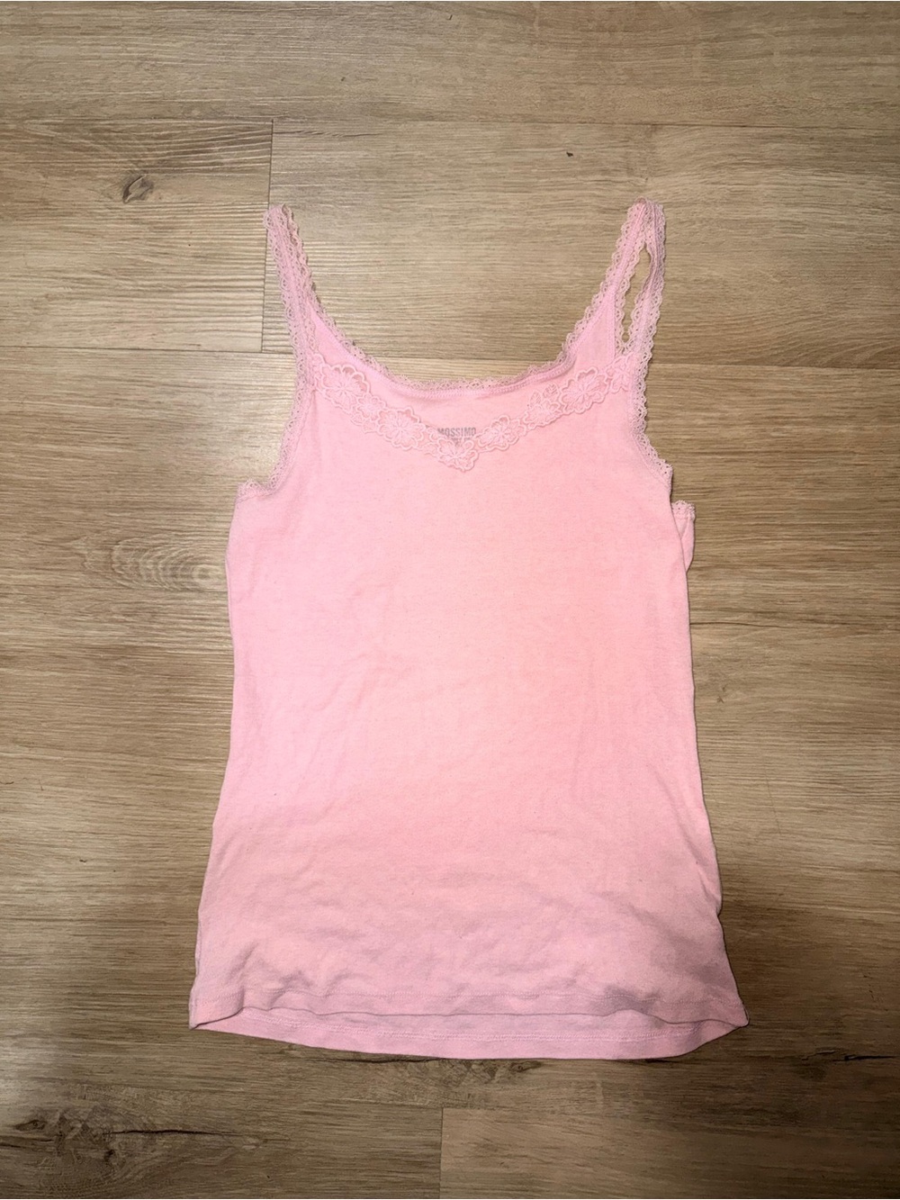 Mossimo Supply Co. Pink Lace-Trim Camisole